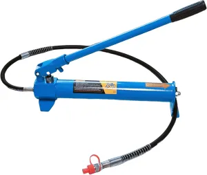 10 Ton Hydraulic Floor Jack Porta Power Kit Hand Pump Ram Replacement Car Auto Body Frame Repair Tools with Long Handle 22000lbs Blue