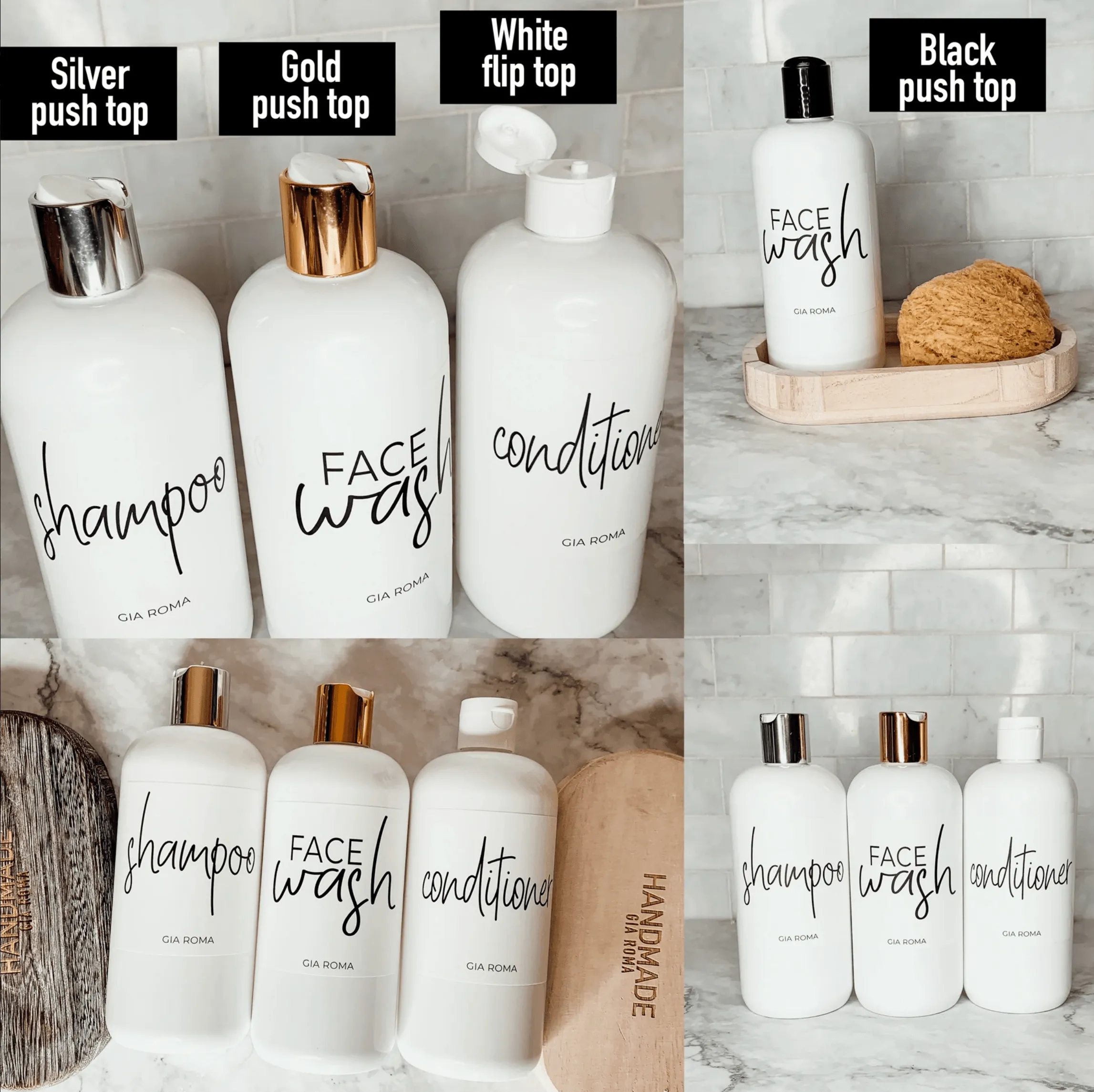 16oz Plastic White Dispenser | Black Label