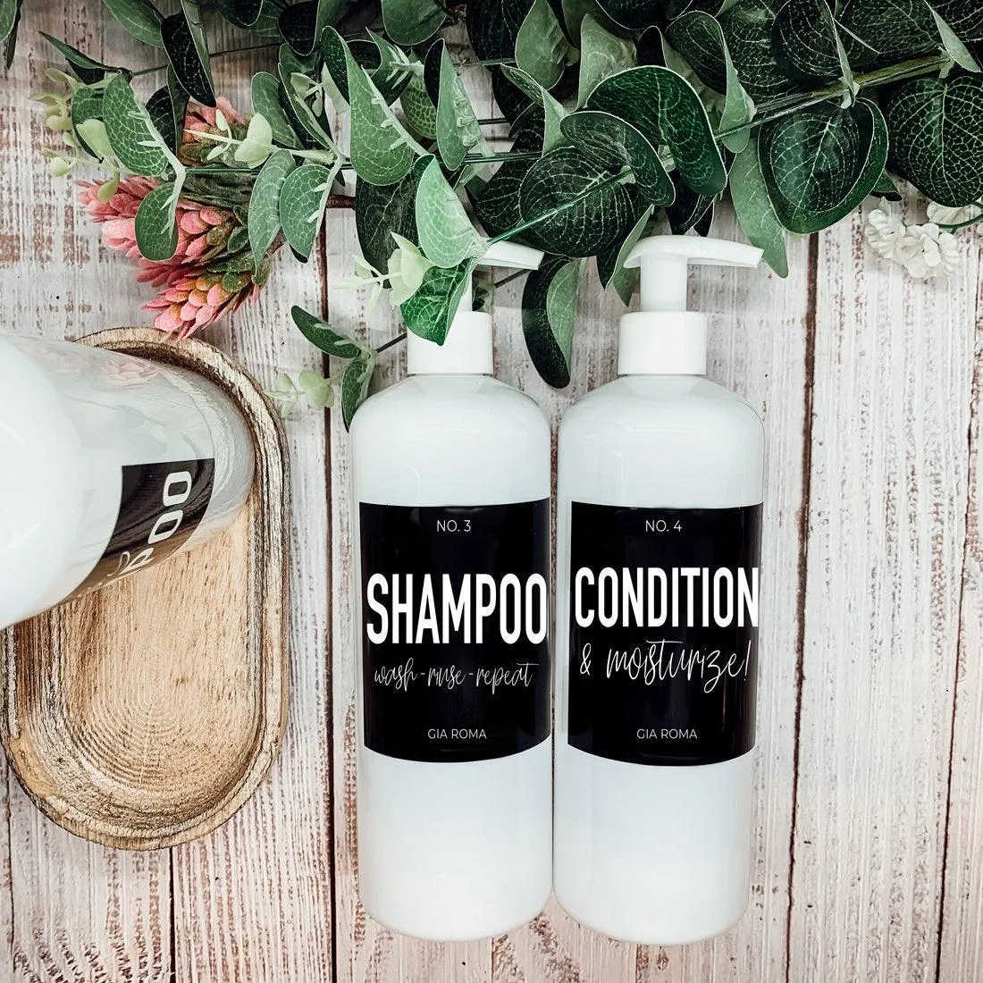 16oz Plastic White Dispenser | Black Label