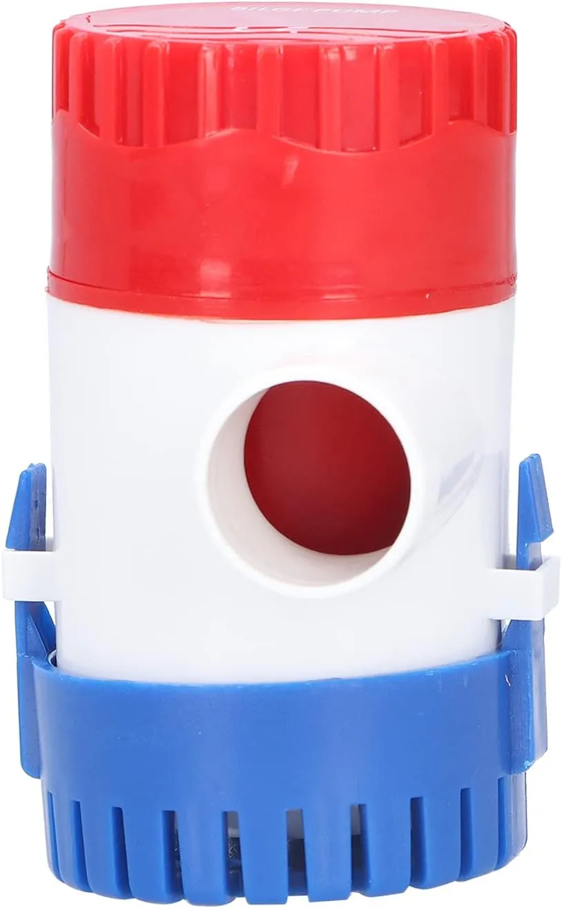 350GPH, 500GPH, 750GPH Bilge Pump with Shock ABS Housing, Stainless Steel Shaft, Easy to Clean Filter for Sea Water Quality Analysis, Ship Bilge Sewage Discharge (DC24V