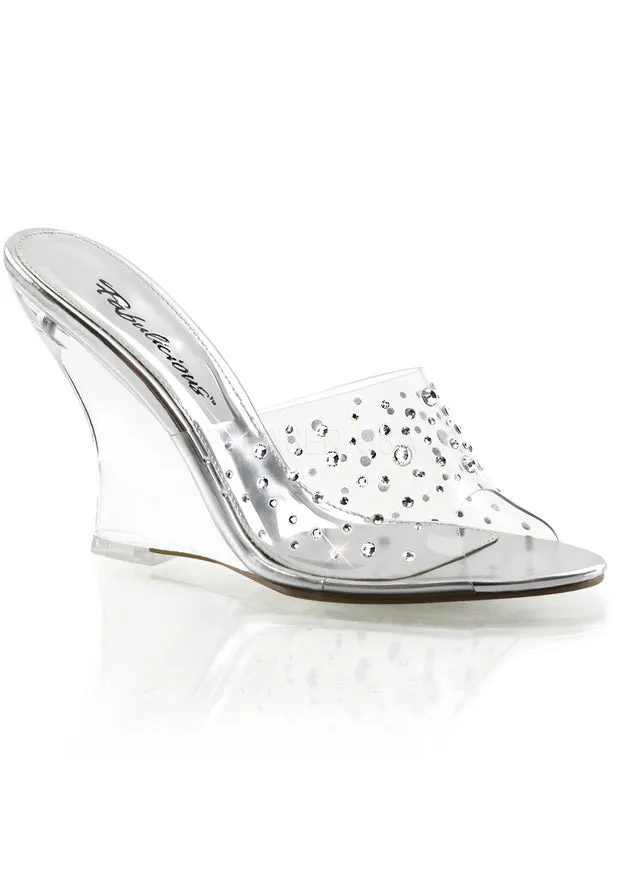 4" Wedge Slide w/Rhinestone Vamp