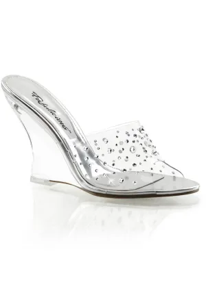 4" Wedge Slide w/Rhinestone Vamp