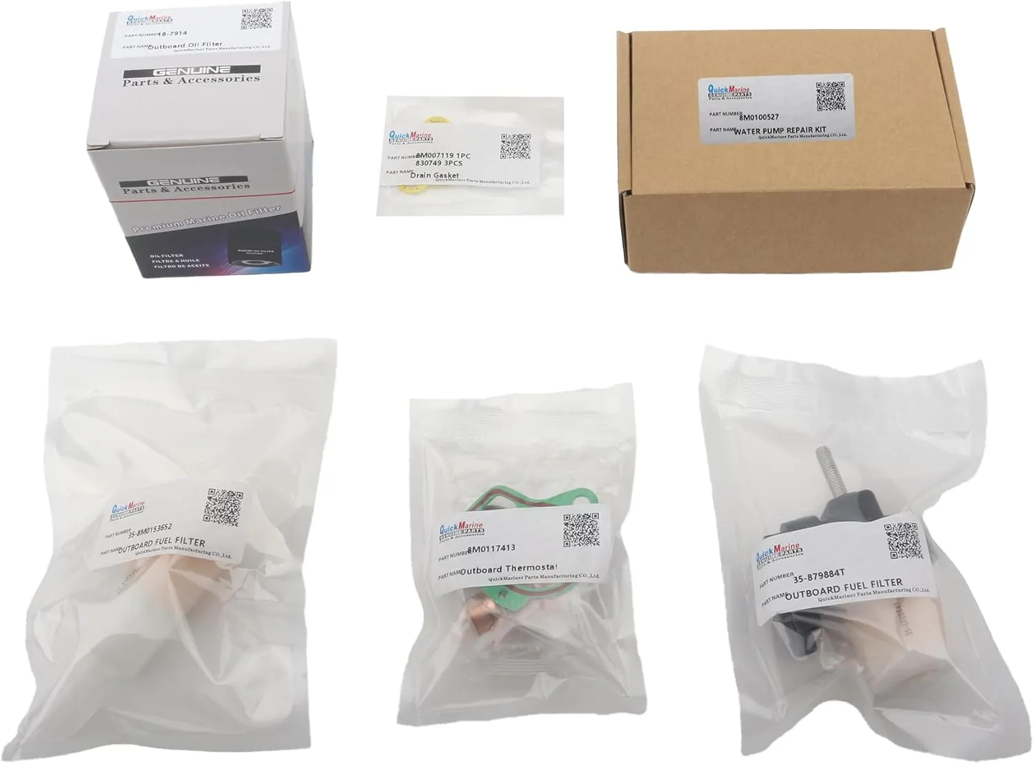 8M0100527 Complete Maintenance Service Kit for Mercury Marine 40-60 HP Outboard Boat Motors replaces 47-8M0100527 Sierra 18-3214 18-7914 18-3214D