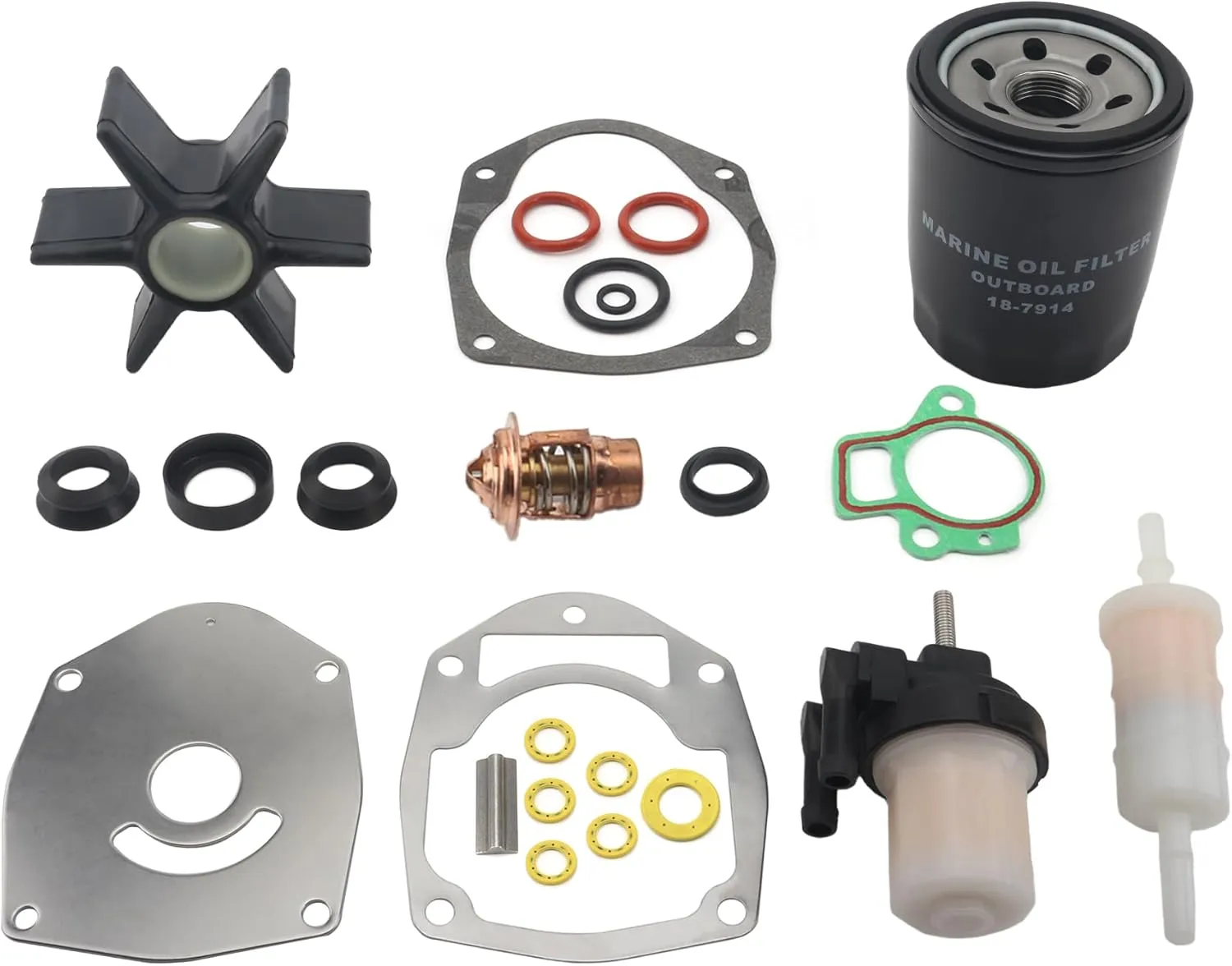 8M0100527 Complete Maintenance Service Kit for Mercury Marine 40-60 HP Outboard Boat Motors replaces 47-8M0100527 Sierra 18-3214 18-7914 18-3214D