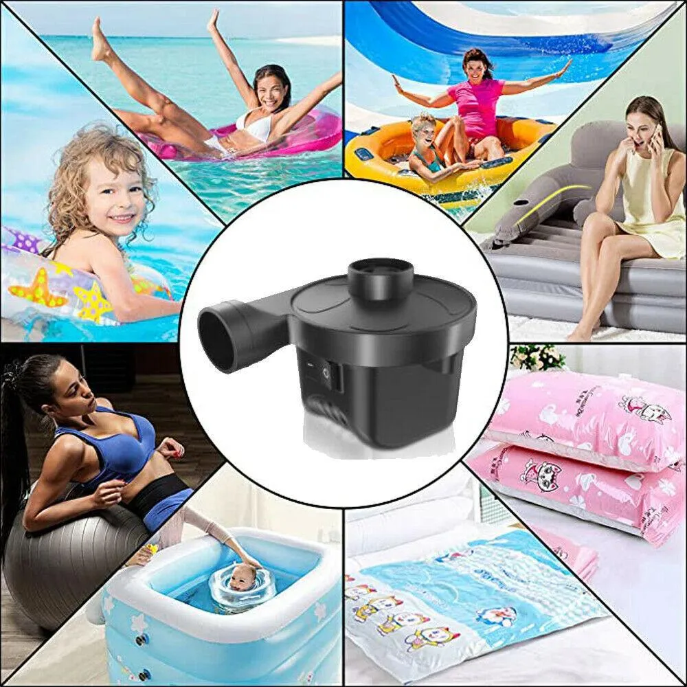 AC DC12V Electric Air Pump Inflator with 3 Nozzle