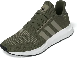 adidas Men's Swift Run 1.0 Sneaker, Olive Strata/Blanch Cargo/White, 8