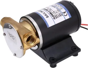 Adjustable Small Submersible Pump Automatic Yacht Bilge Deck Cleaning Engine Cooling Self-Priming Water Pump Impeller Filter Accessories