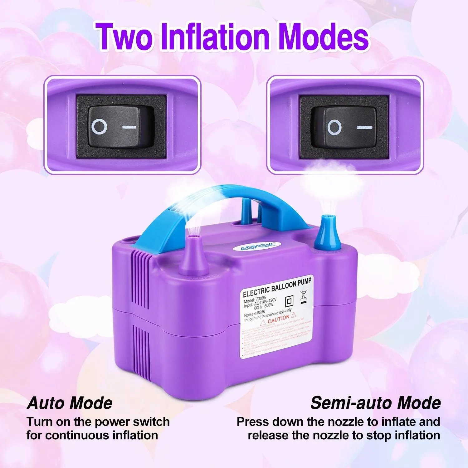 AGPTEK Electric Air Balloon Pump