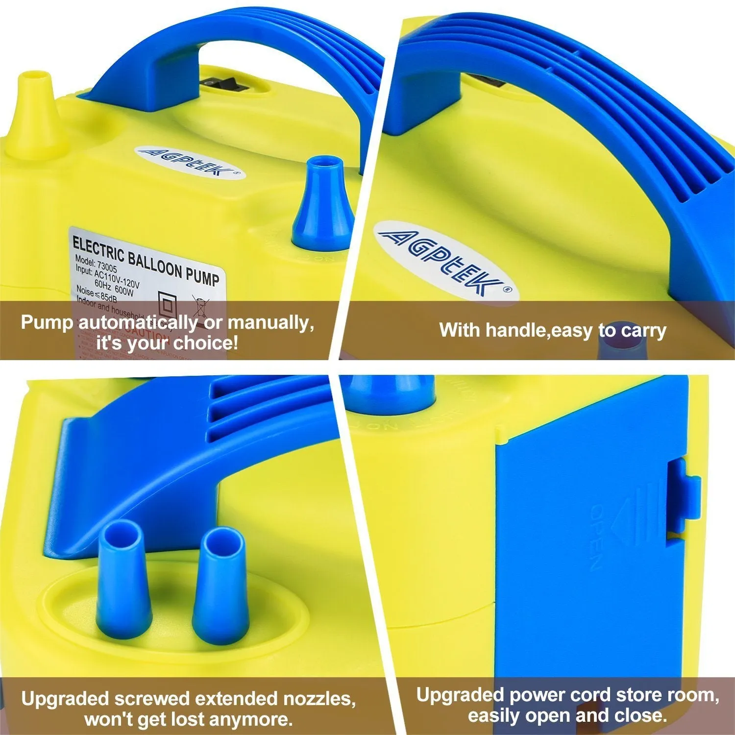AGPtEK Portable Electric Air Balloon Pump