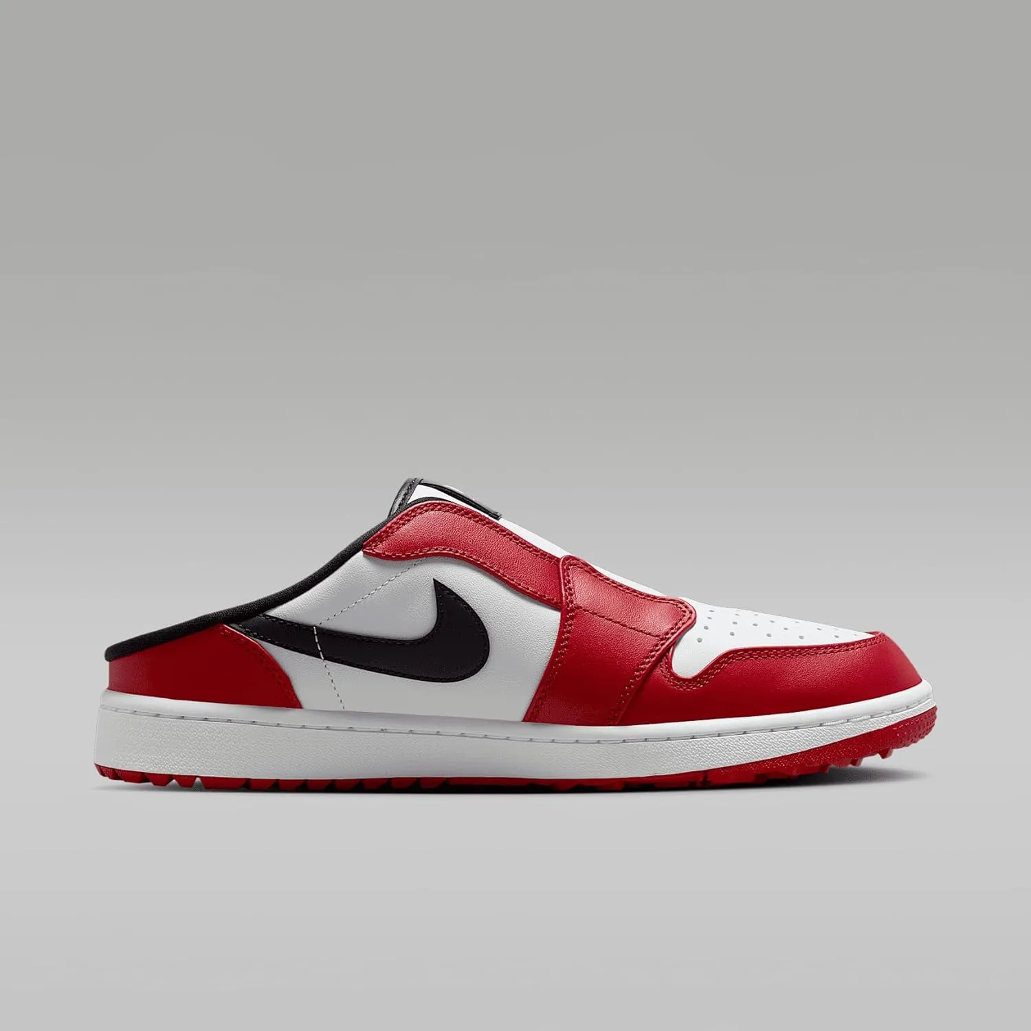 Air Jordan Mule Golf Shoes (FJ1214-001, Black/White/Varsity Red)