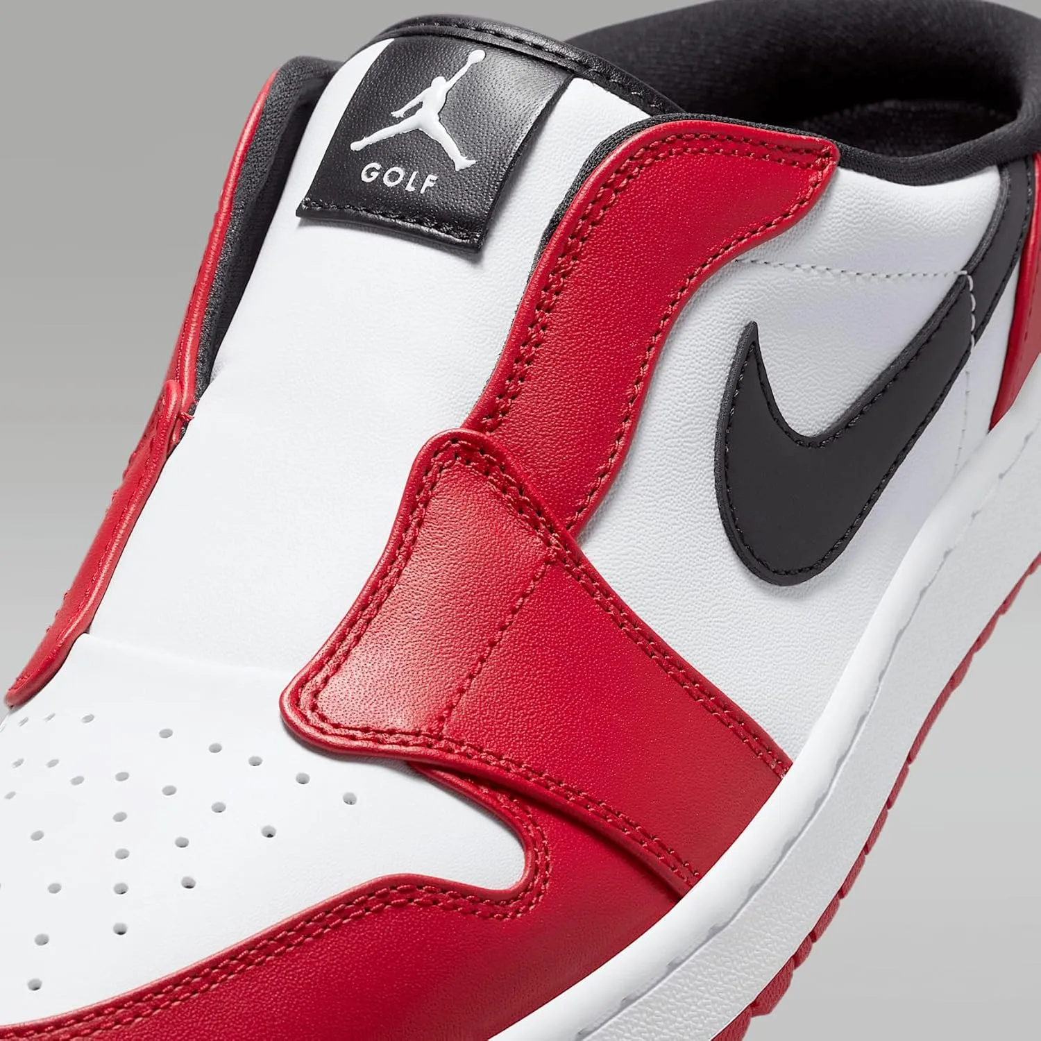 Air Jordan Mule Golf Shoes (FJ1214-001, Black/White/Varsity Red)