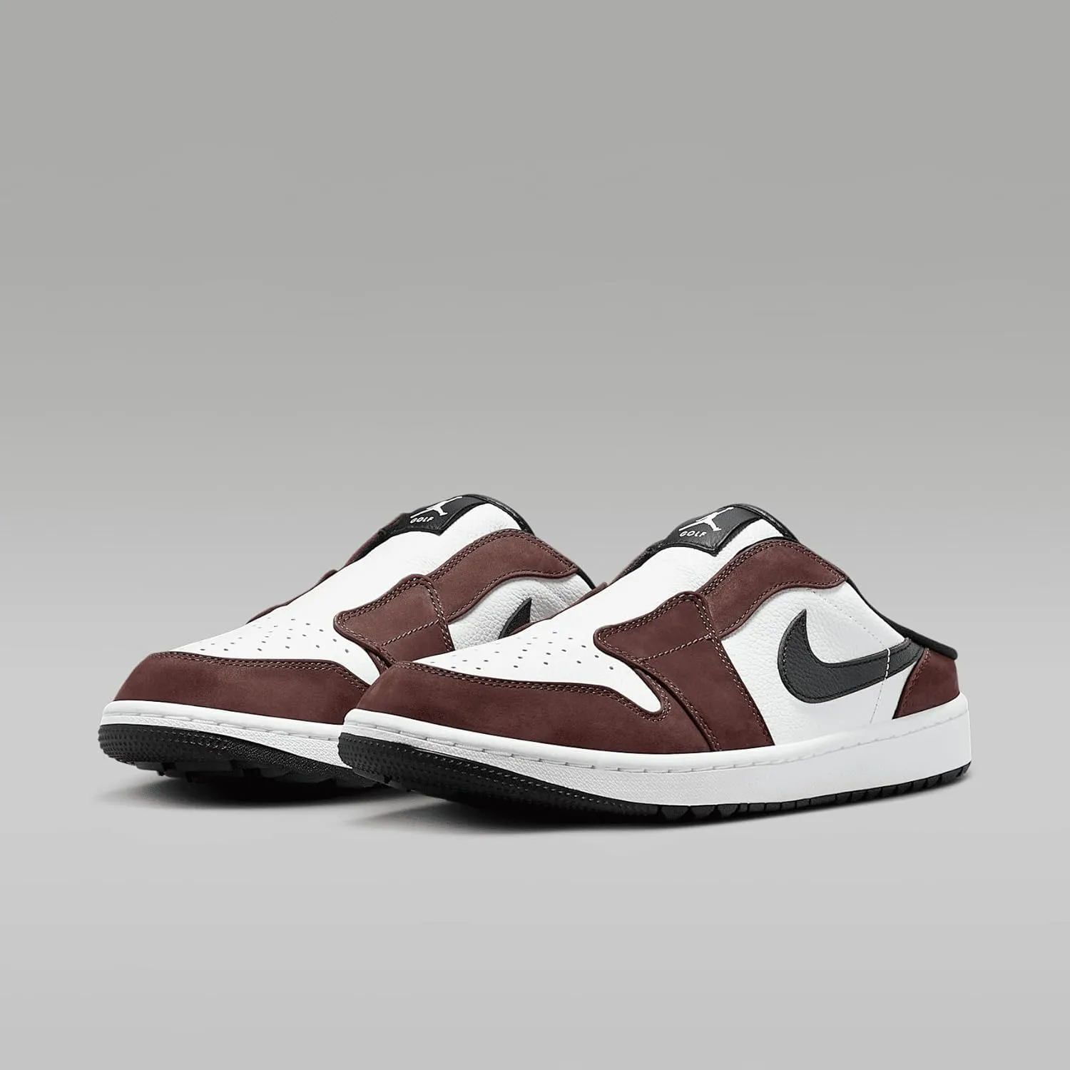 Air Jordan Mule Golf Shoes (FJ1214-001, Black/White/Varsity Red)