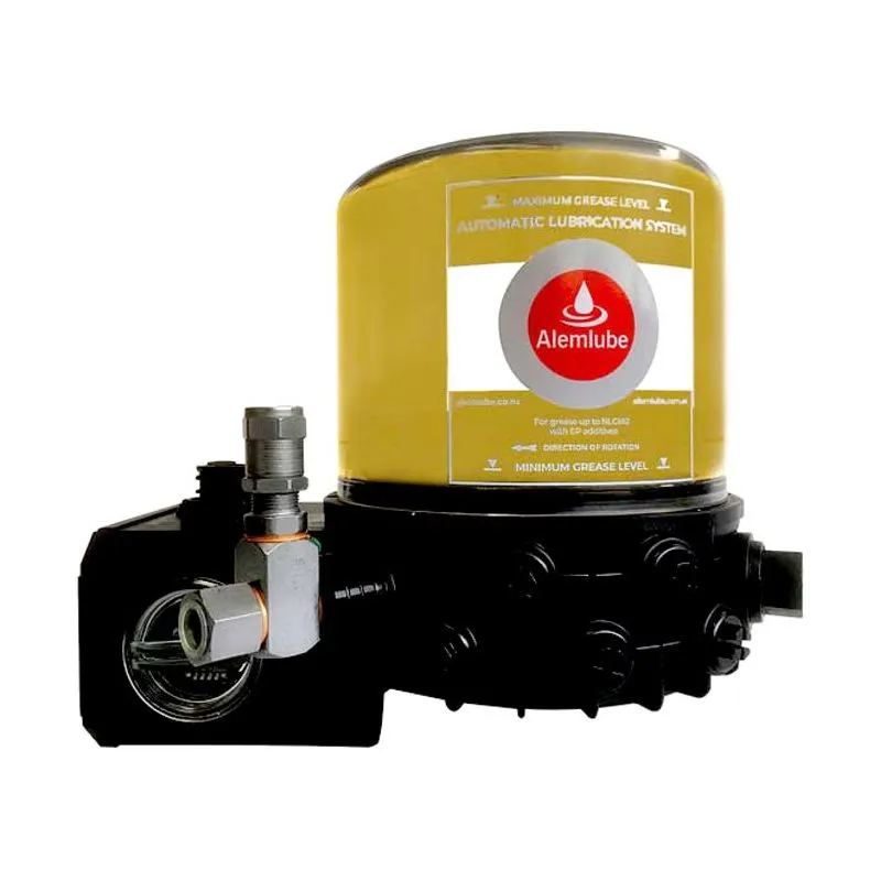 Alemlube - 24Vdc Pump With 1kg Reservoir With Controller With Low Level Switch 1 x Fixed Pump Element & Relief Valve | 3K.24TL.F