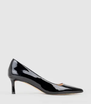 ALVINA55 Square Throat Pump in Black Patent