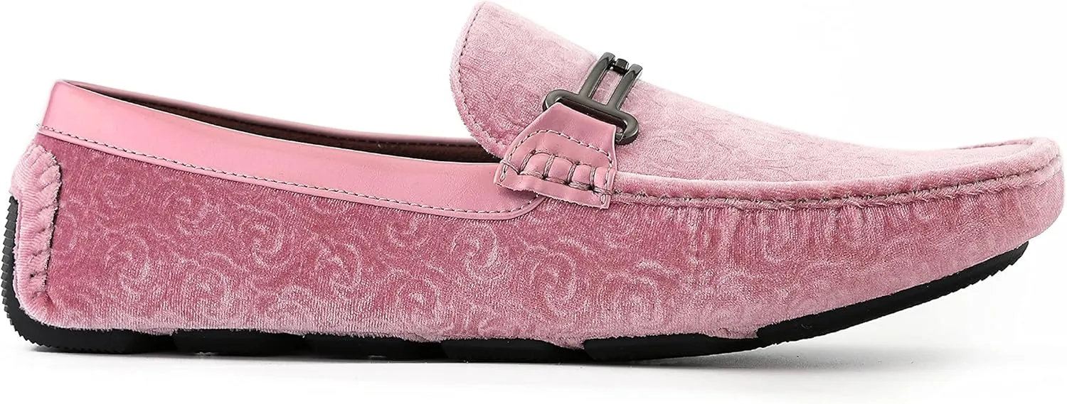 Amali The Original Men's Velvet Loafer Smoking Slippers in Paisley and Solid Designs Styles Roberto Piero