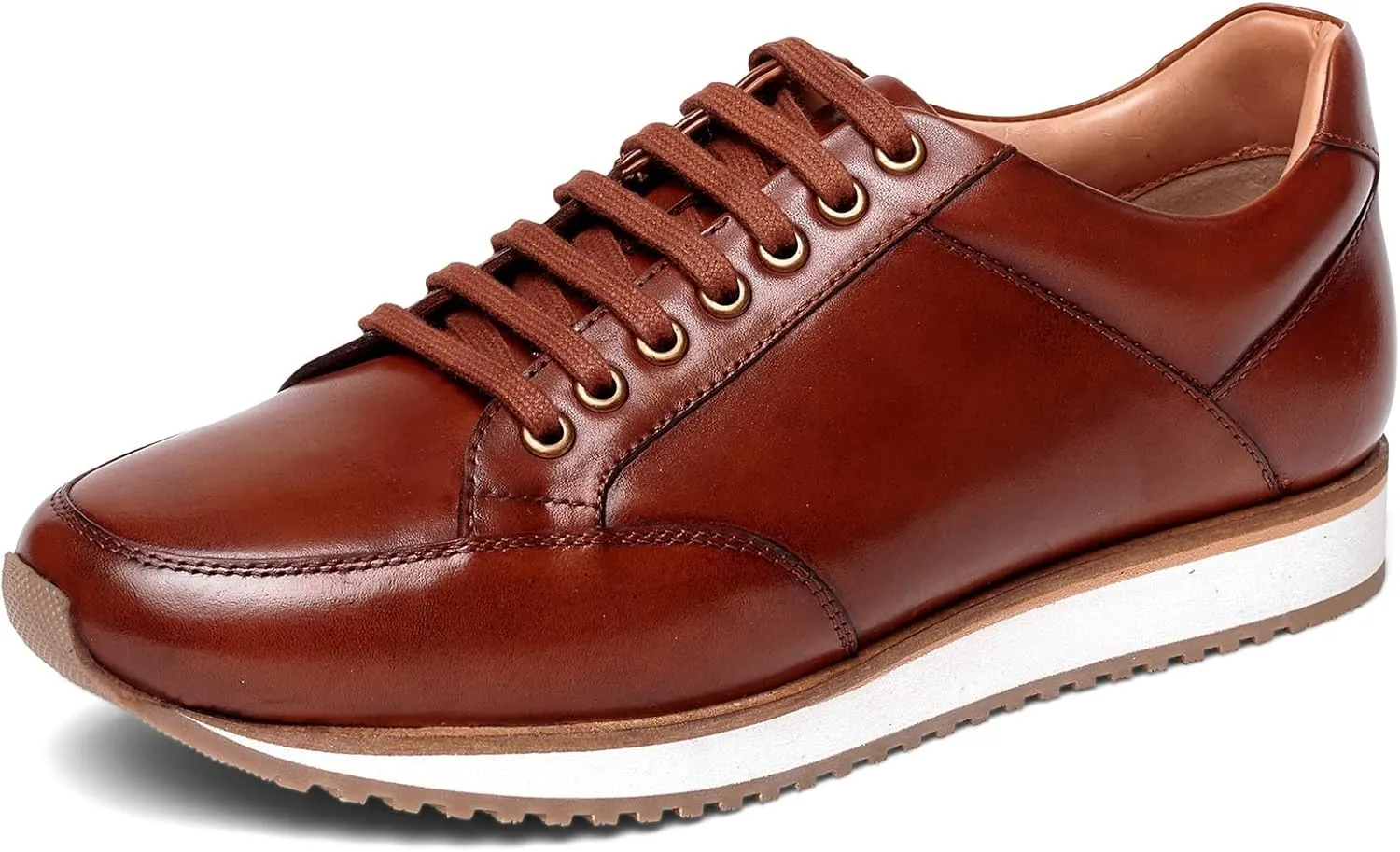 Anthony Veer Barack Court Sneakers for Men | Calfskin Leather Upper | Cushioned Ortholite Footbed & Rubber Outsole