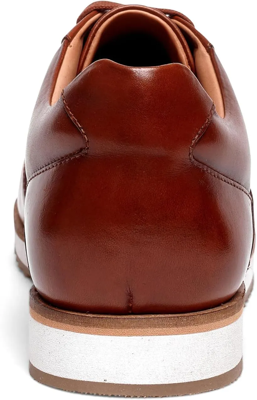 Anthony Veer Barack Court Sneakers for Men | Calfskin Leather Upper | Cushioned Ortholite Footbed & Rubber Outsole