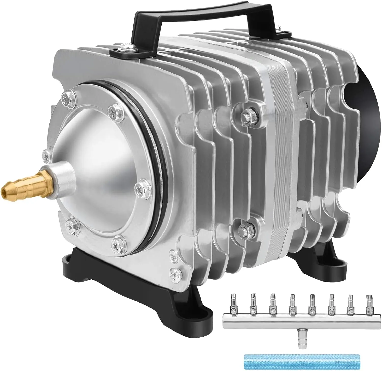 AquaMiracle Aquarium Air Pump Commercial Air Pump with Aluminum Housing, 600/1000/1200/1750GPH Fish Tank Bubbler Pond Aerator for Aquariums, Ponds, Hydroponics