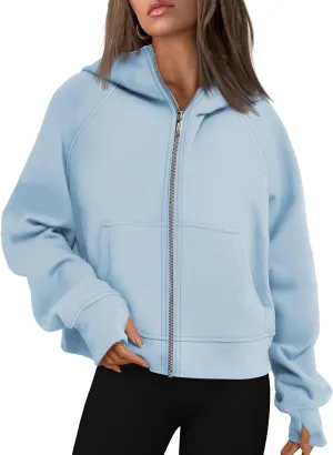 AUTOMET Womens Zip Up Hoodies Fleece Jackets Oversized Sweatshirts Fall Fashion Outfits 2025 Sweaters Winter Clothes