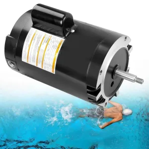 B128 C-Face Pool Pump Motor, M56J Frame,1 HP, 3450 RPM,115/230V,1.4 SF,Full Rated Single Speed, Replacement for A.O. Smith,Hayward, Pentair, Sta-Rite in and Above Ground Pools & Water Pumps