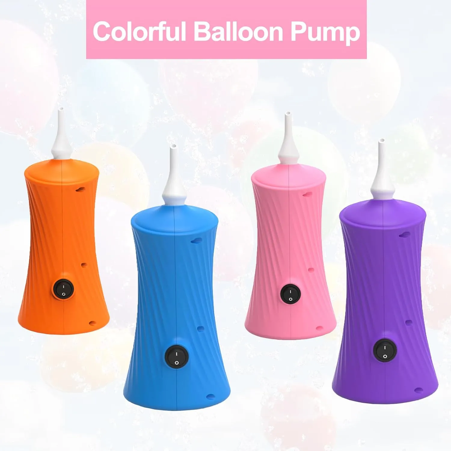 Balloon Pump Electric Air Balloon Pump Balloon Inflator for Foil Animal, Classic, Long Balloons