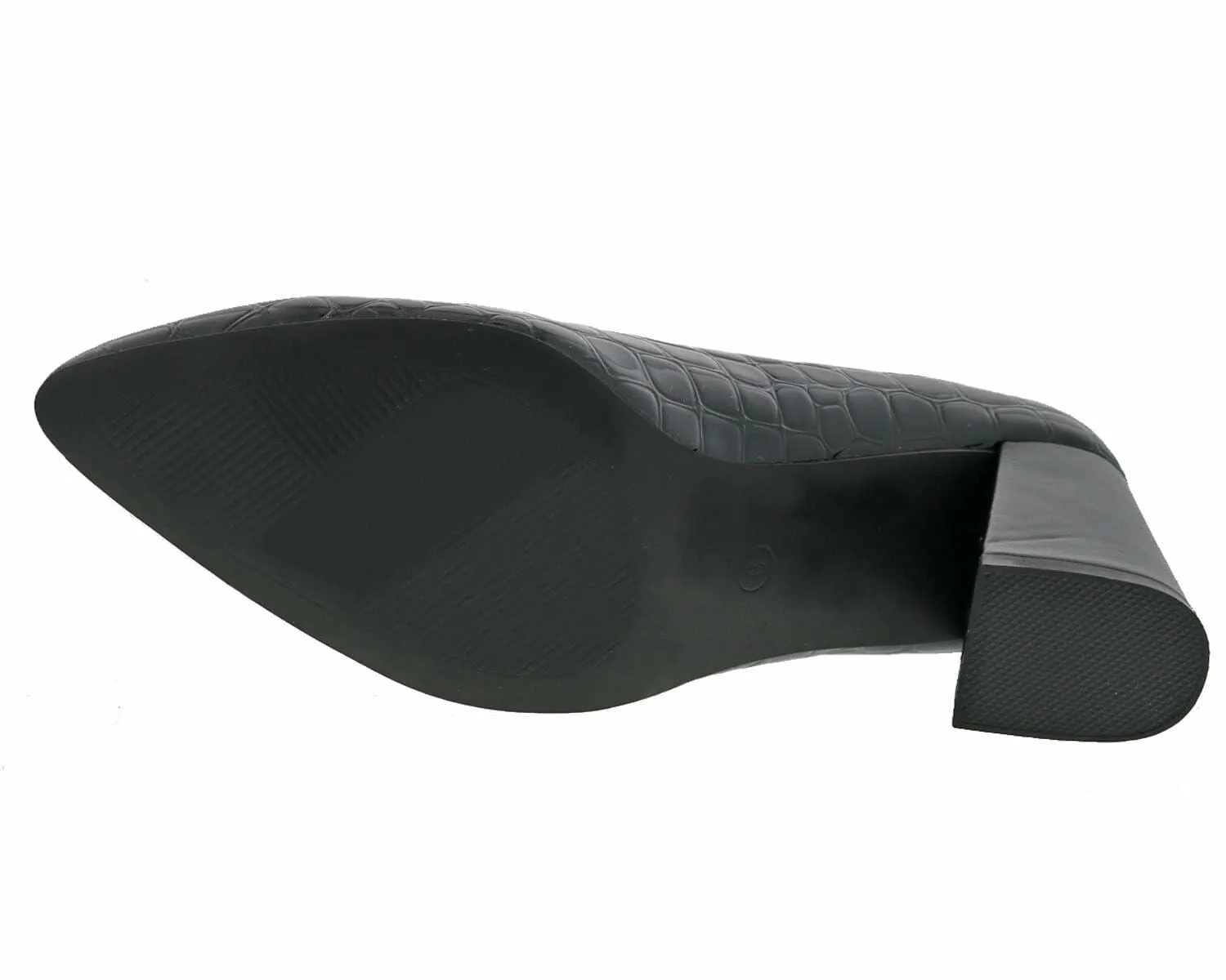 Bellini Vex Women's Mary Jane Pump with Block Heel, Black Croc Combo, 10 Wide