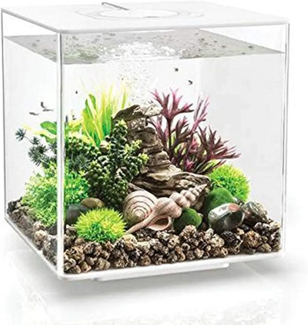 biOrb Cube 30 Aquarium with LED - 8 Gallon, White