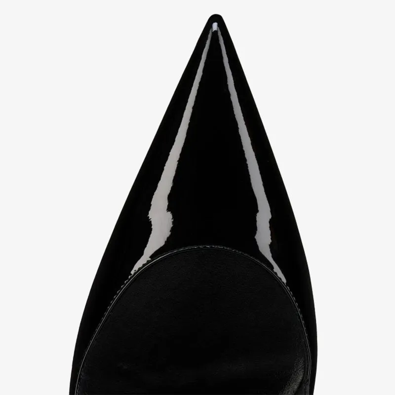 Black Patent Leather Classic Vamp Pumps