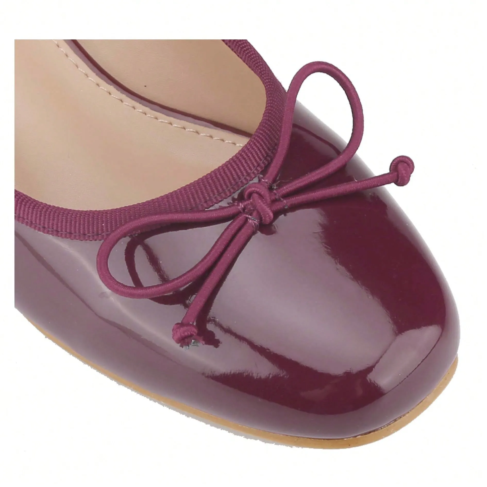 Bowknot Ballet Pump Block Heels Women Shoes