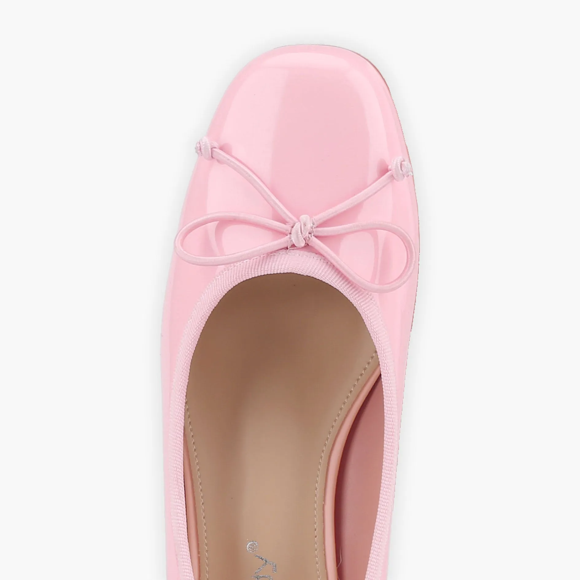 Bowknot Ballet Pump Block Heels Women Shoes