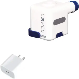 BoxWave Charger Compatible with Exped Widget Pump - PD GAN miniCube (30W), 30W Tiny PD GAN Type-C Wall Charger - Winter White