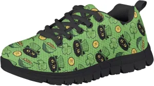 Boys Girls Shoes Non Slip Athletic Running Walking Kid Lightweight Lace Up Sneaker Breathable Mesh Upper Sport Shoe