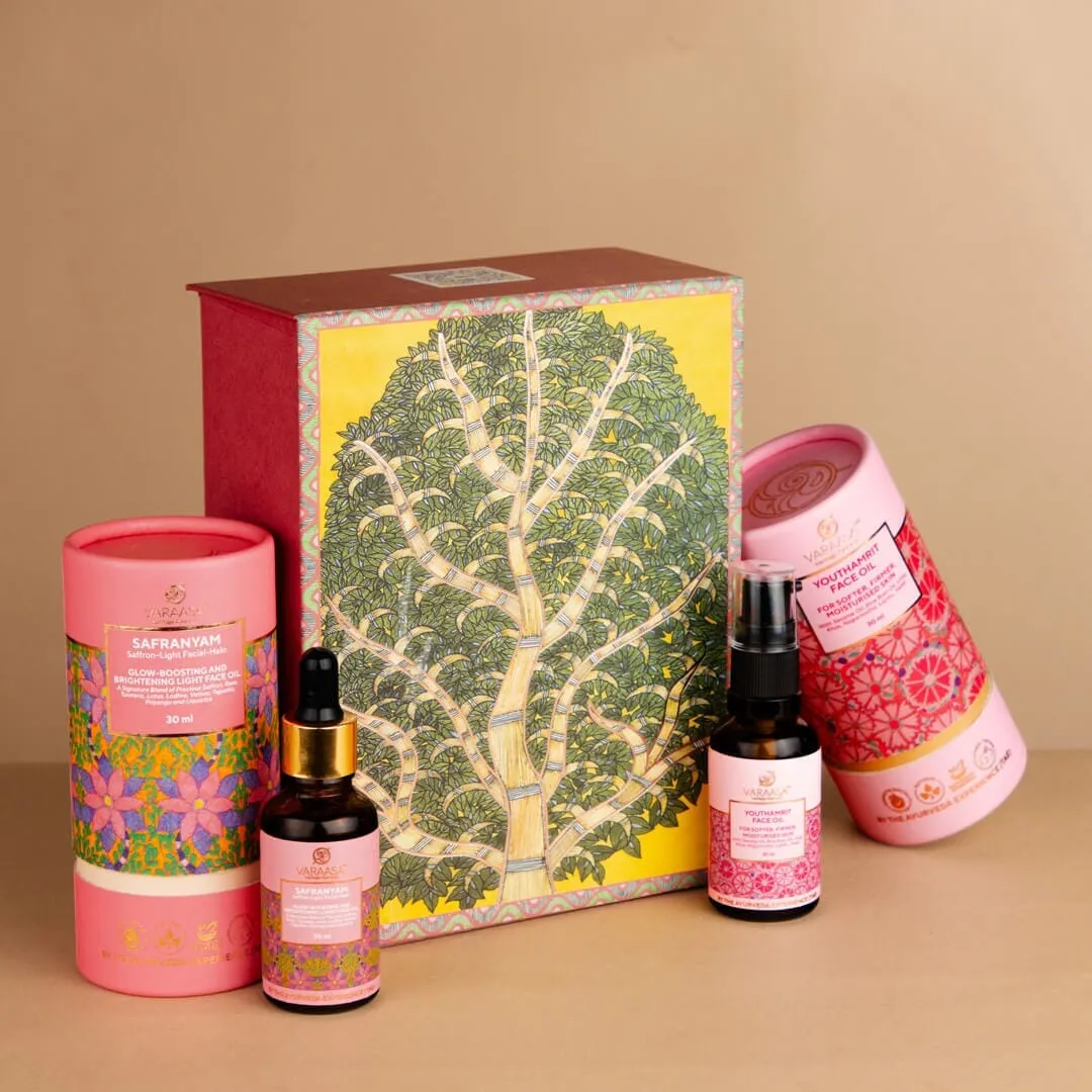 Brighten & Firm Face Oil Duo in a Free Gift Box
