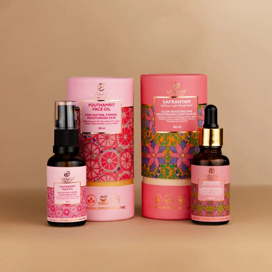 Brighten & Firm Face Oil Duo in a Free Gift Box