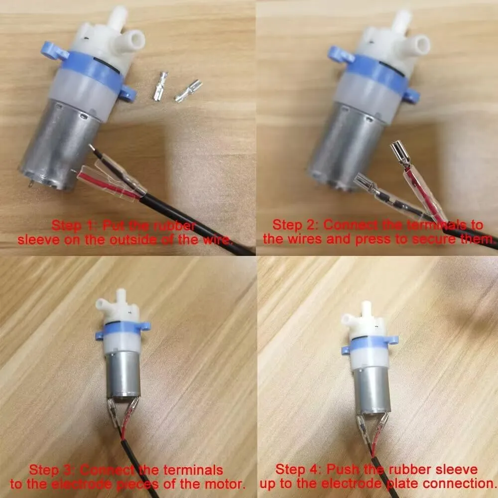 BRINGSMART Mini 12V Food Grade Water Pump 19GPH Low Noise Diaphragm Pump Self Priming Function Food Grade Pipe Fresh Water Transfer DC Pump Ice Maker Coffee Machine Water Cooling Electric Pumps