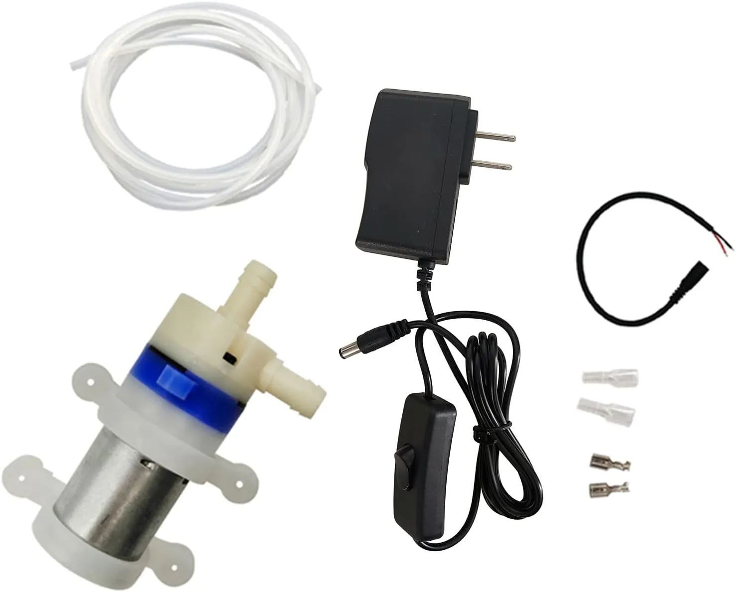 BRINGSMART Mini 12V Food Grade Water Pump 19GPH Low Noise Diaphragm Pump Self Priming Function Food Grade Pipe Fresh Water Transfer DC Pump Ice Maker Coffee Machine Water Cooling Electric Pumps
