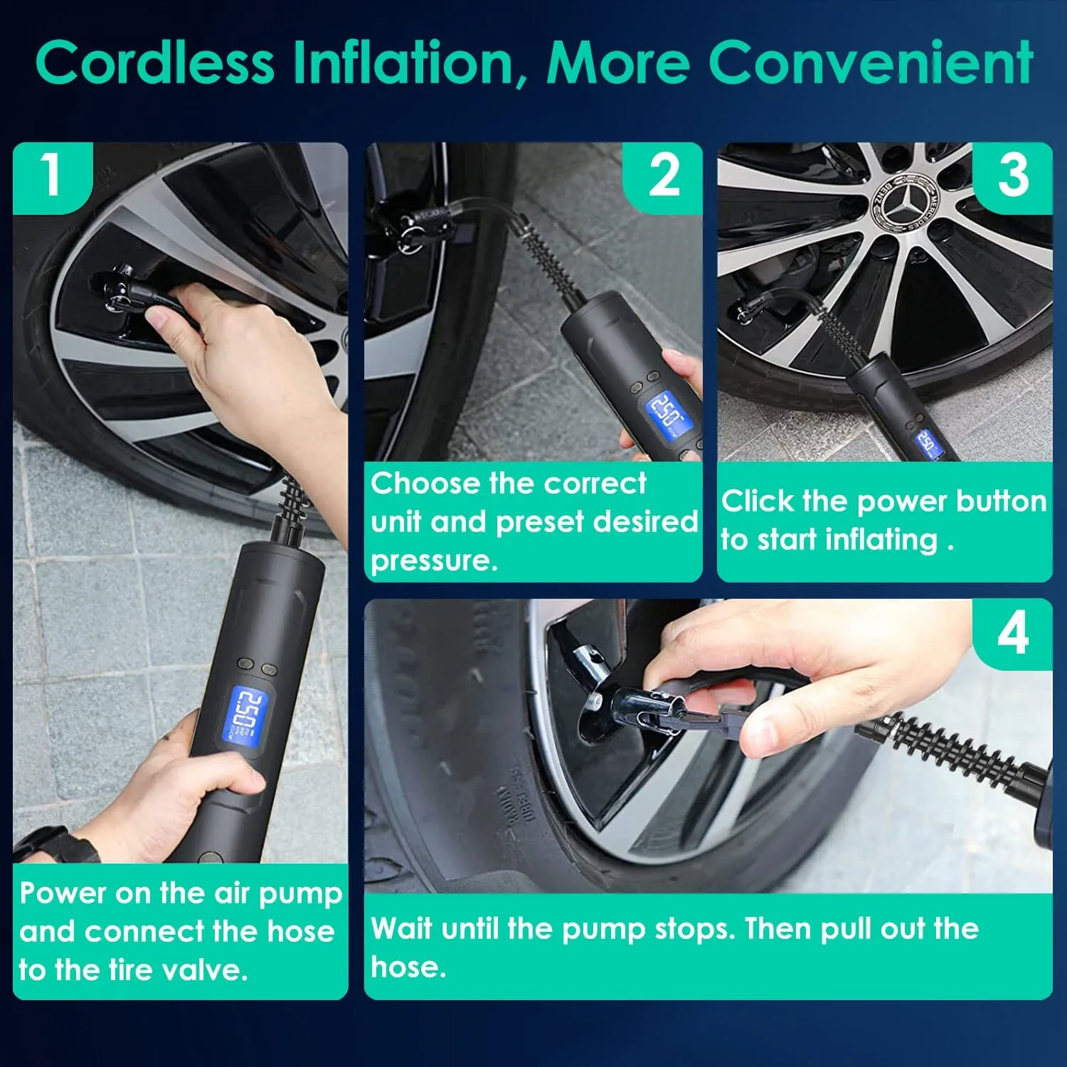 Car Tire Inflator Pump