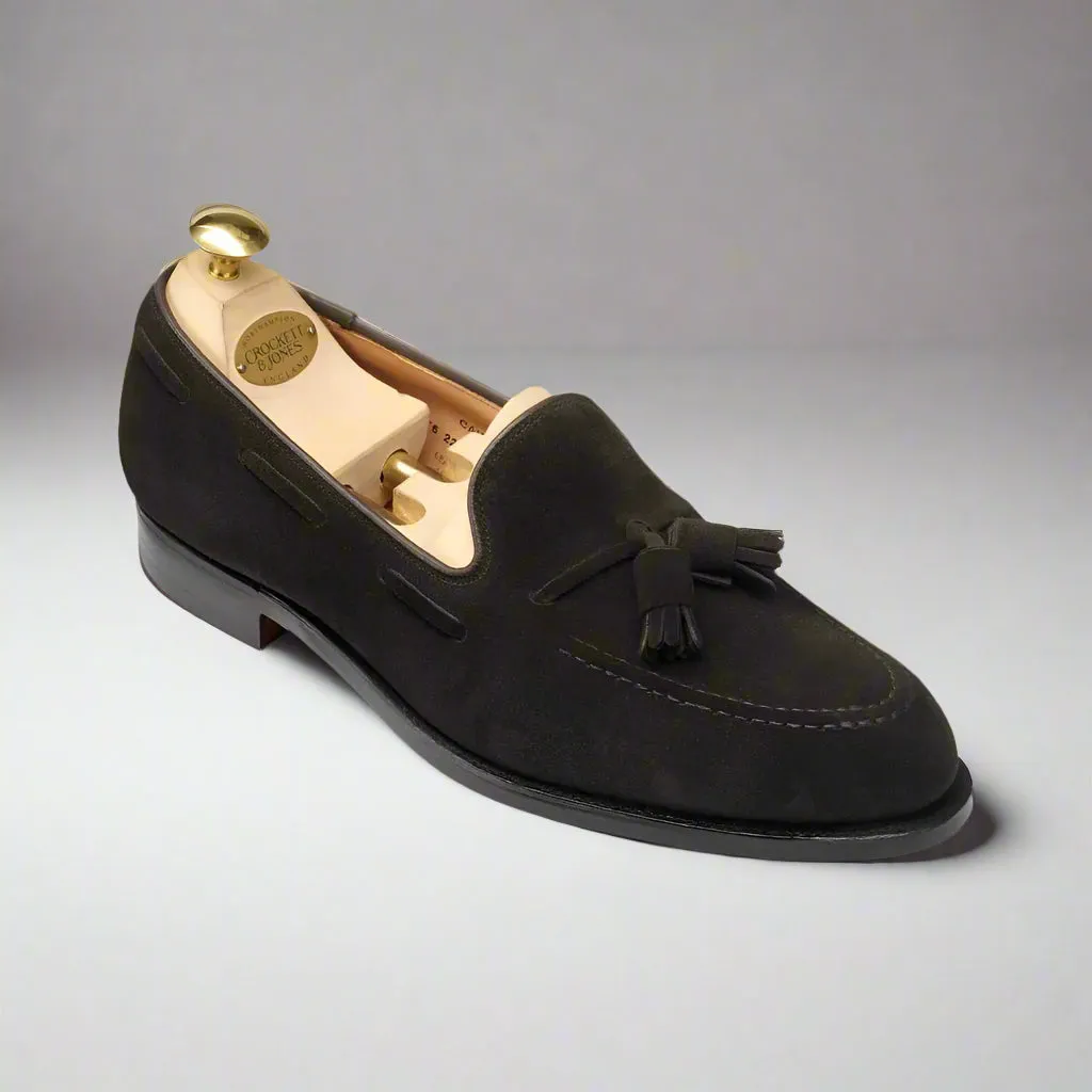Cavendish II Black Calf Suede, Crockett & Jones