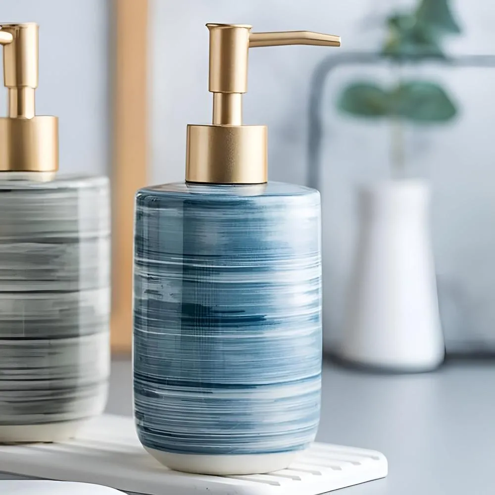 CeramiLux | Marble-Glazed Soap Dispenser