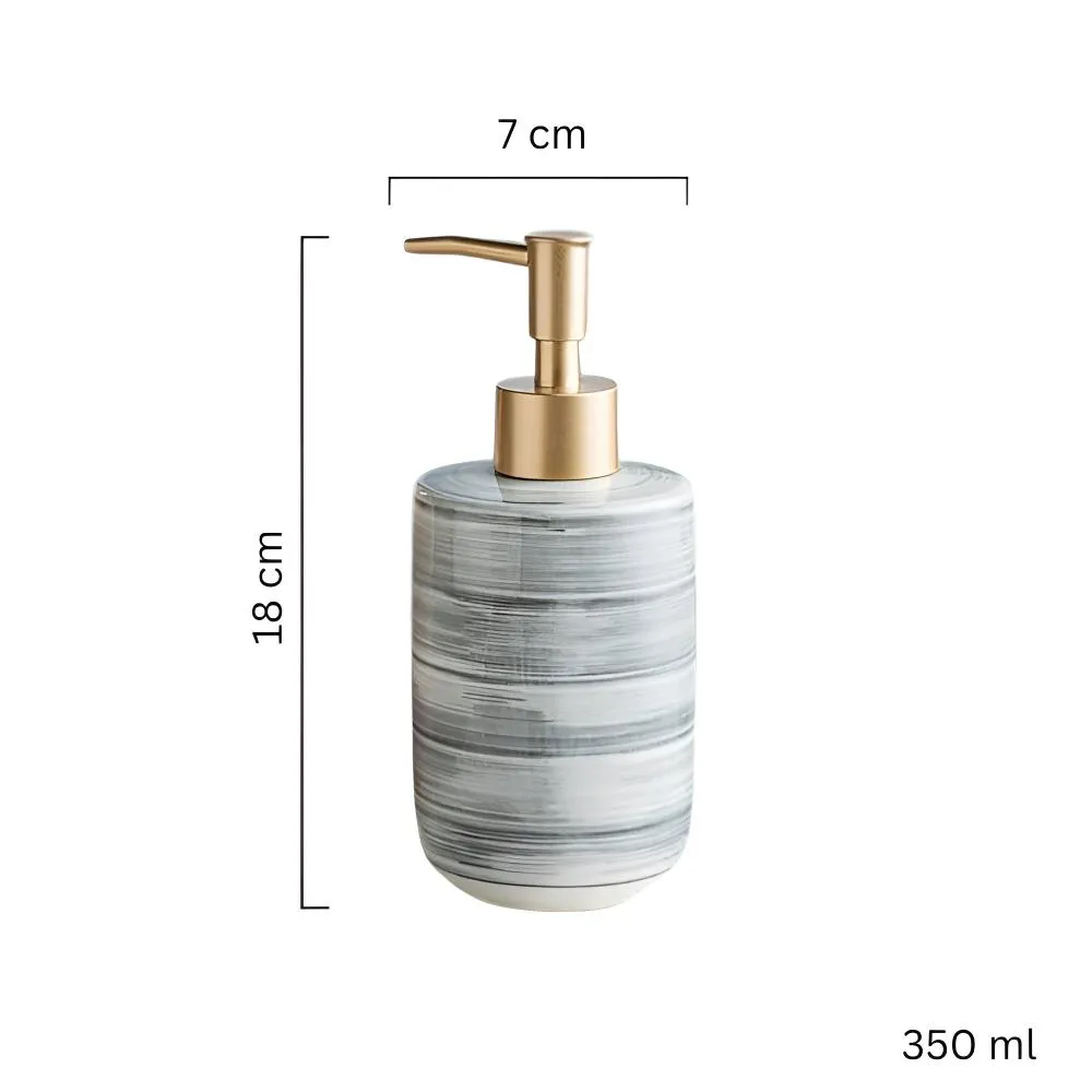 CeramiLux | Marble-Glazed Soap Dispenser