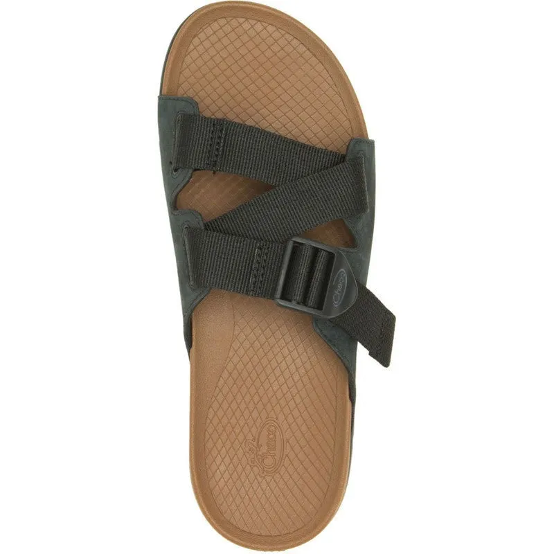 CHACO Lowdown Leather Slides Black Jch109412  Women (LF)