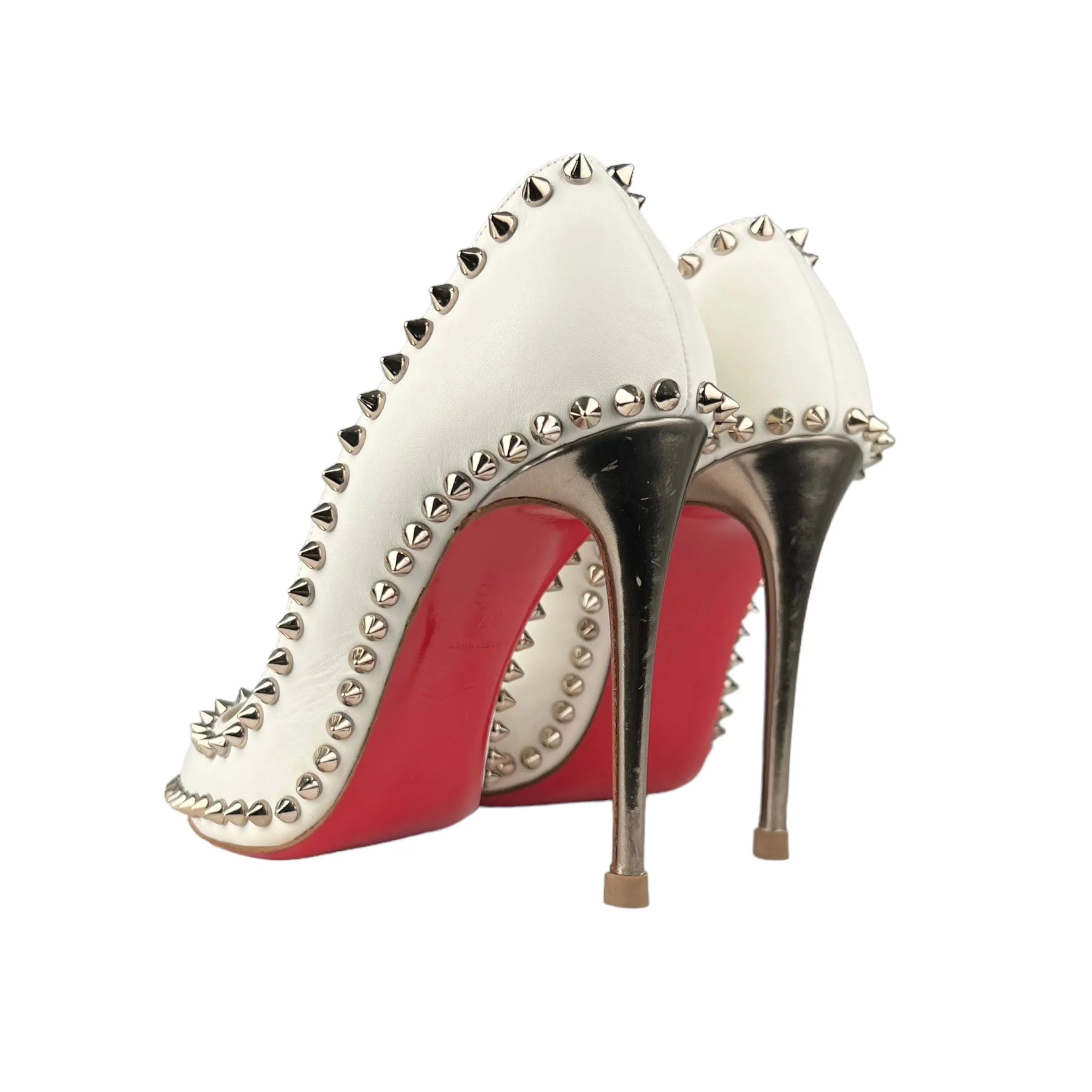 Christian Louboutin Neige/Colombe Met Dorispiky 100 Kid/Specchio Heel