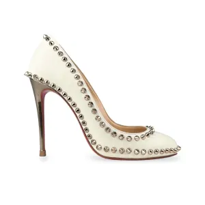 Christian Louboutin Neige/Colombe Met Dorispiky 100 Kid/Specchio Heel