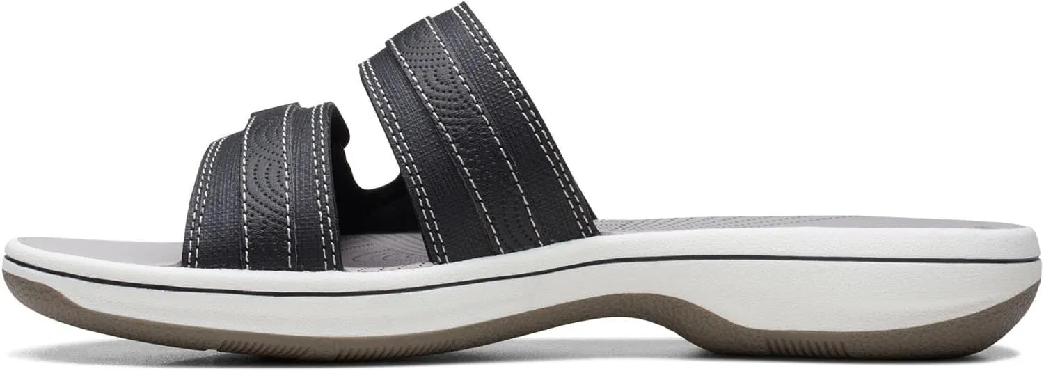 Clarks - Womens Breeze Piper H Shoes, Color Black, Size: 9 M US