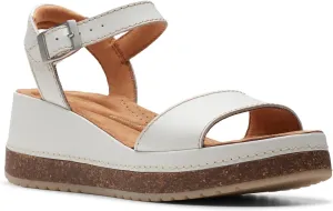 Clarks Women's Kassandra Lily Off White Lea 9 M