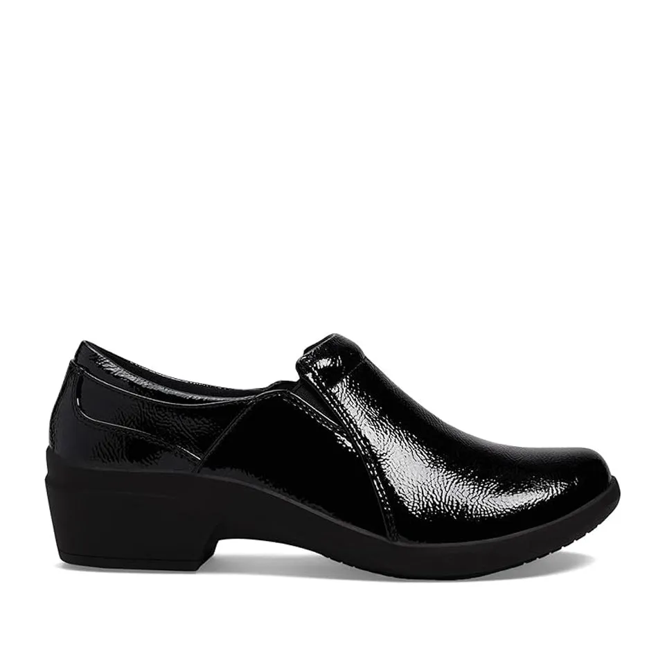 Clarks Women's Talene Pace Black Crinkle Patent 26174444