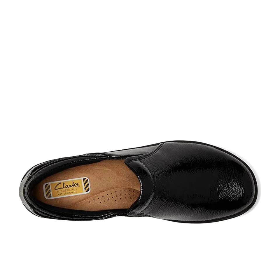 Clarks Women's Talene Pace Black Crinkle Patent 26174444