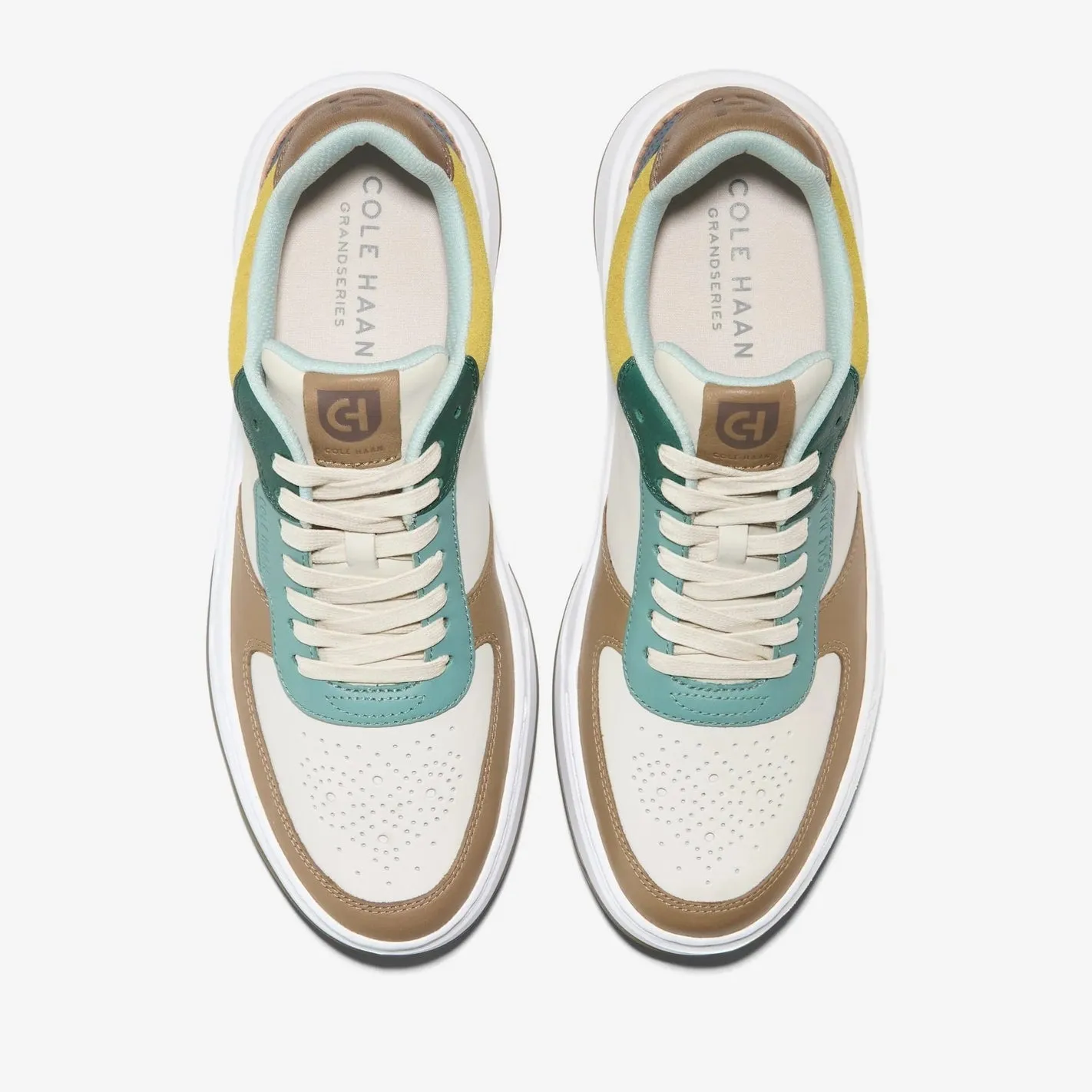 Cole Haan Men's Grandpro Crossover Sneaker Silver birch /blue wing teal C39590