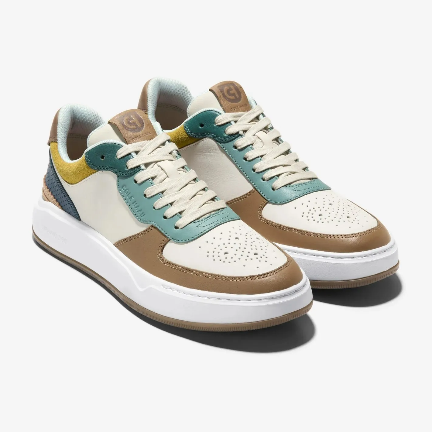 Cole Haan Men's Grandpro Crossover Sneaker Silver birch /blue wing teal C39590