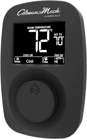 Coleman 9420A382 Heat/Cool Wall Thermostat - Digital, Black